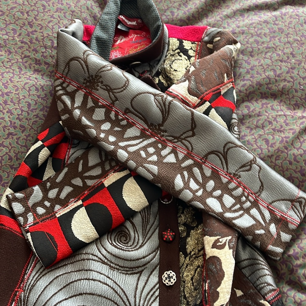 Coat patchwork size 46 - Picture 5 of 16